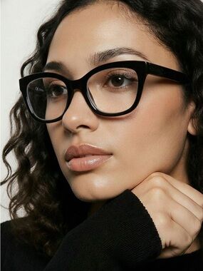 Classic Black Women's Glass Frames |  Chunky | Thick Frames | Black | Trendy
